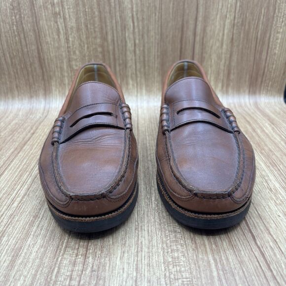 Mephisto Cap Vert Spinnaker Brown Leather Slip On Penny Loafers Mens Size 10 - Picture 5 of 10